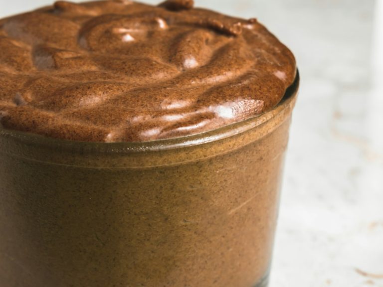 Mousse proteica de cacau